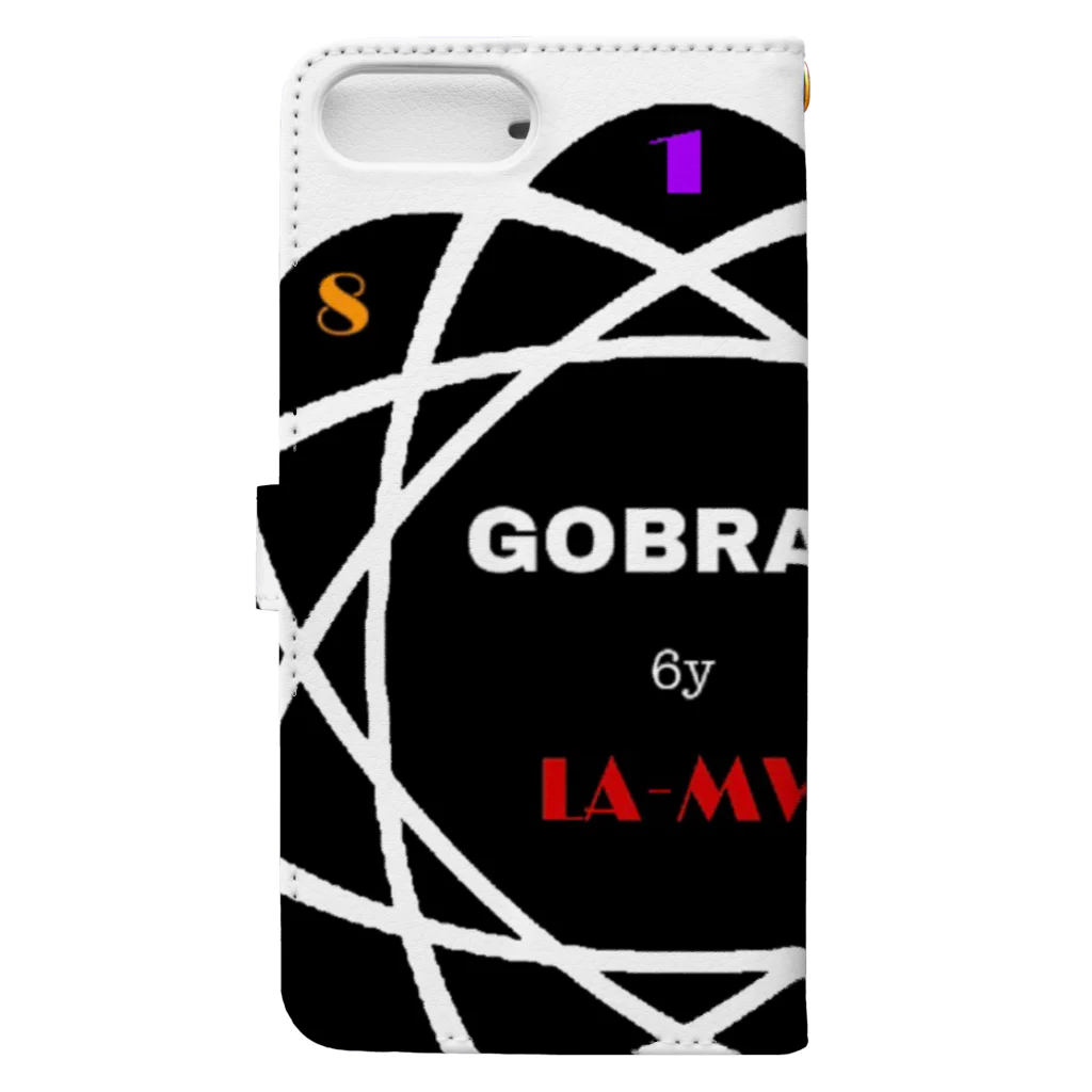 LA・MW（ラ・ムー）のフラワームー6 Book-Style Smartphone Case :back