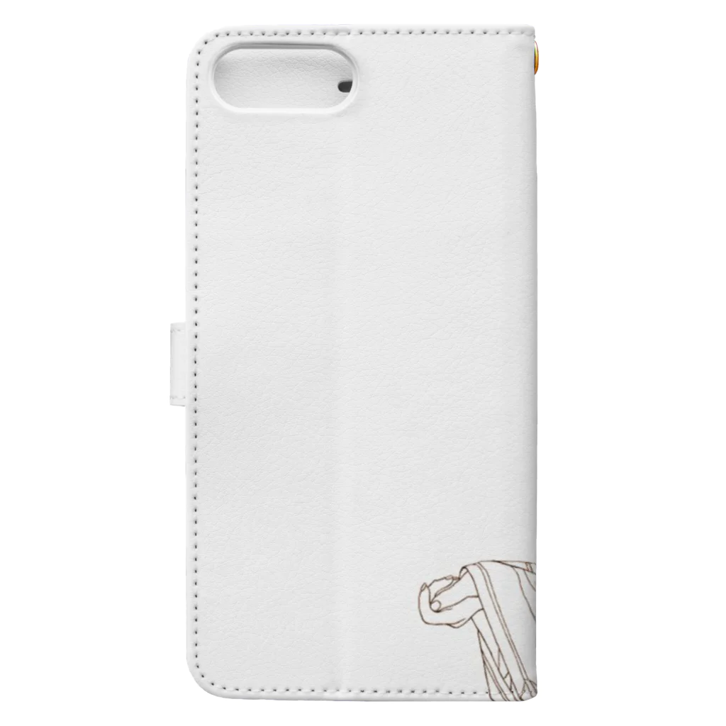 harachan_の和服のあの子 Book-Style Smartphone Case :back