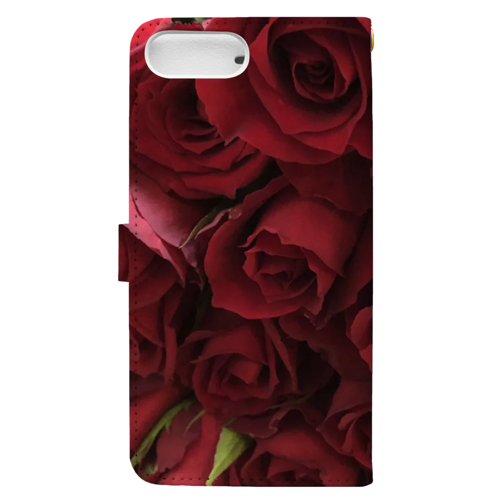 satomimioのバラの花束 Book-Style Smartphone Case :back