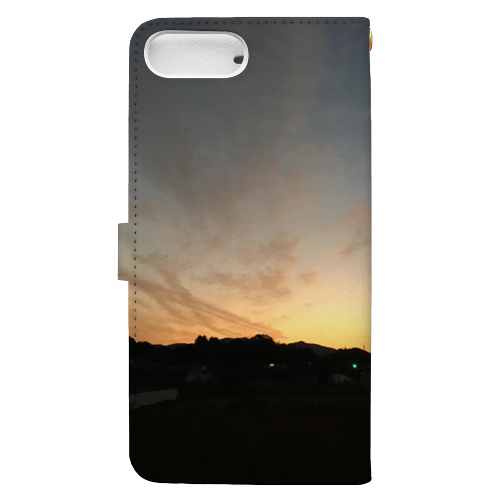 largo_の夕日 Book-Style Smartphone Case :back