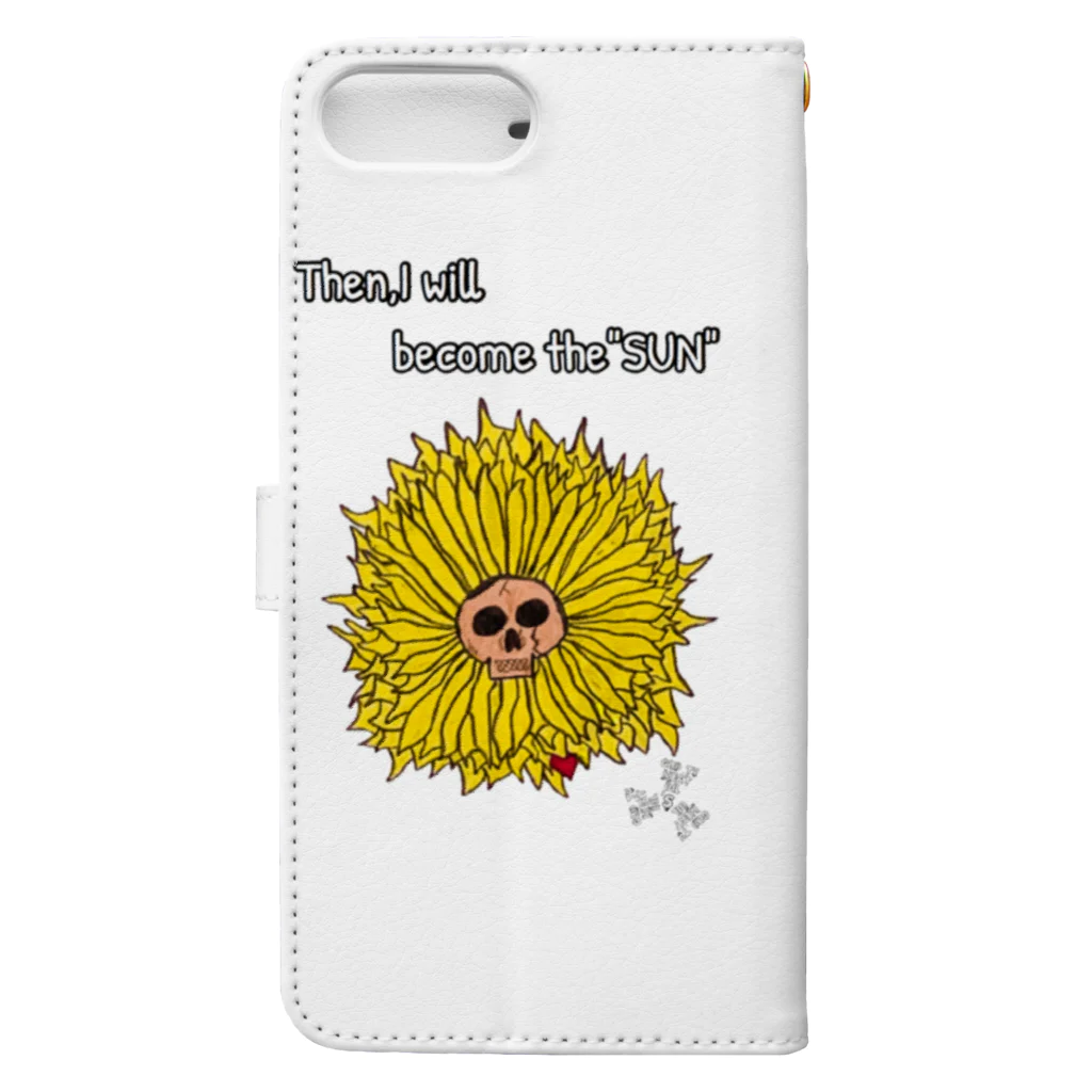 GOD TV MEAT OIL'S brand SUZURI内空中店舗のThen ,I will become the“SUN" Book-Style Smartphone Case :back