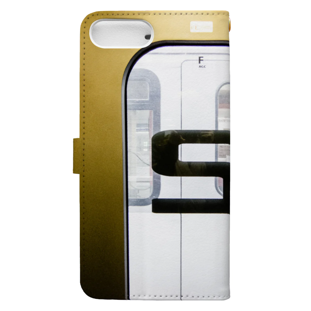 PPPRの Train door Book-Style Smartphone Case :back