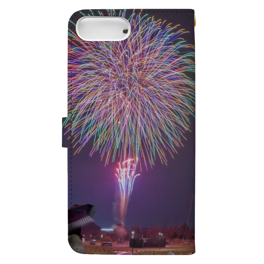 ぞのの手帳型スマートフォンケース Fireworks Book-Style Smartphone Case :back