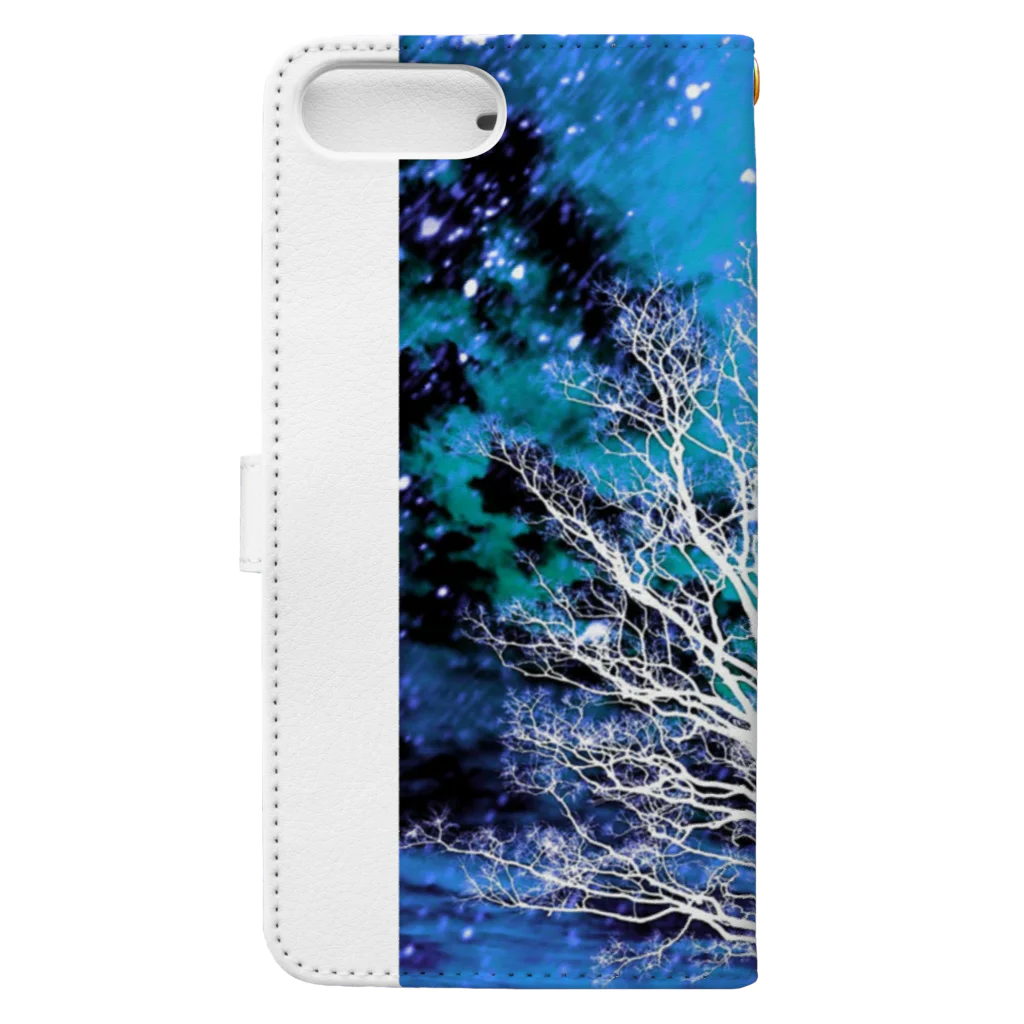 MIZNIZMのBluesky★01 Book-Style Smartphone Case :back