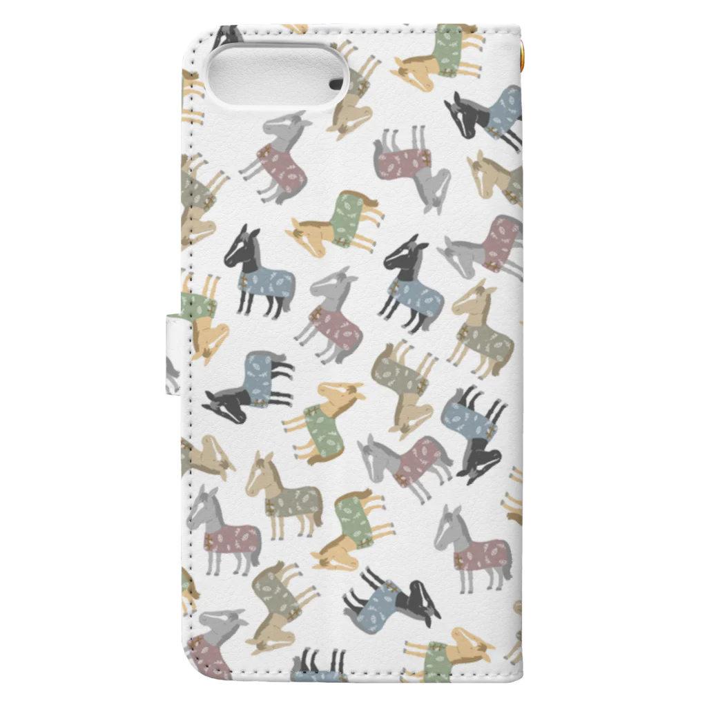 Enif-エニフ-の可愛い馬着 Book-Style Smartphone Case :back