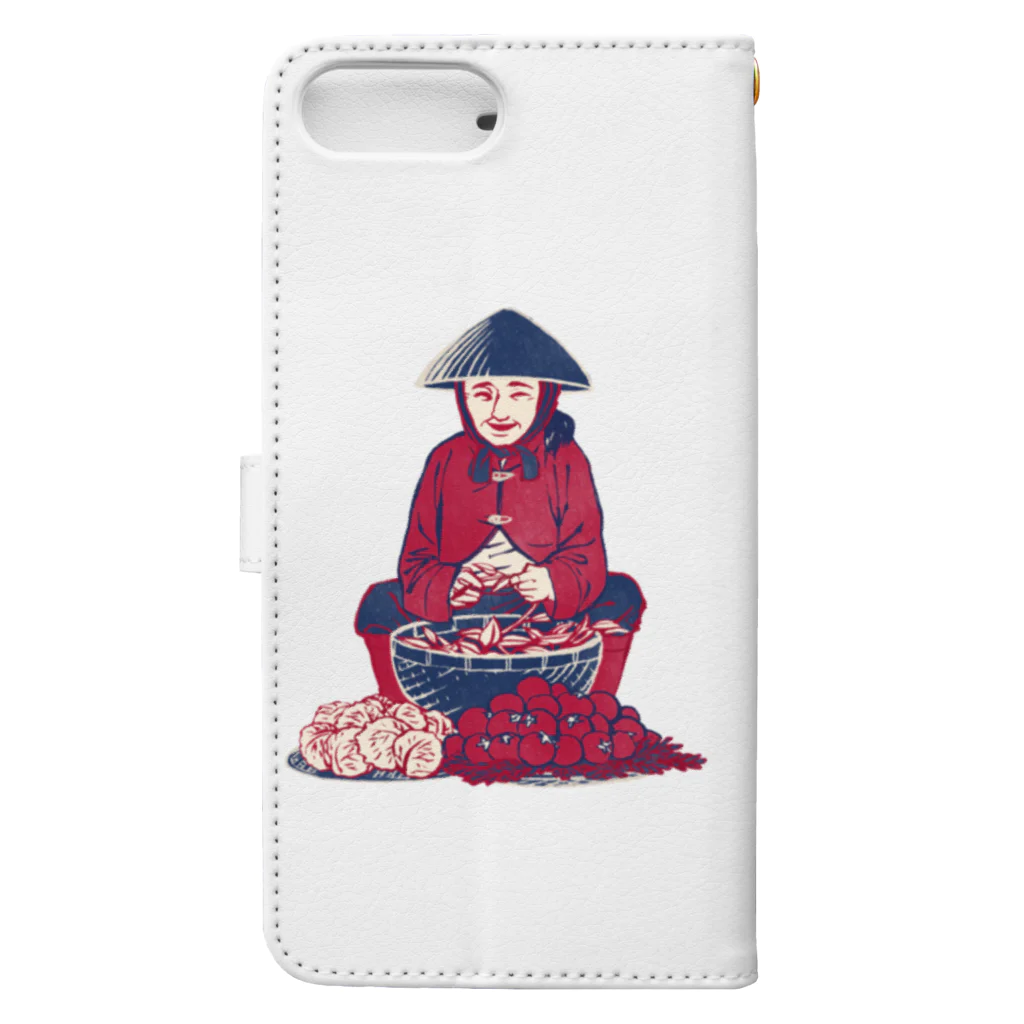 IZANAMI by Akane Yabushitaの【ベトナムの人々】マーケットの女性 Book-Style Smartphone Case :back