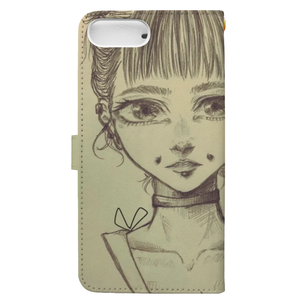 ペニョだよの女の落書き Book-Style Smartphone Case :back