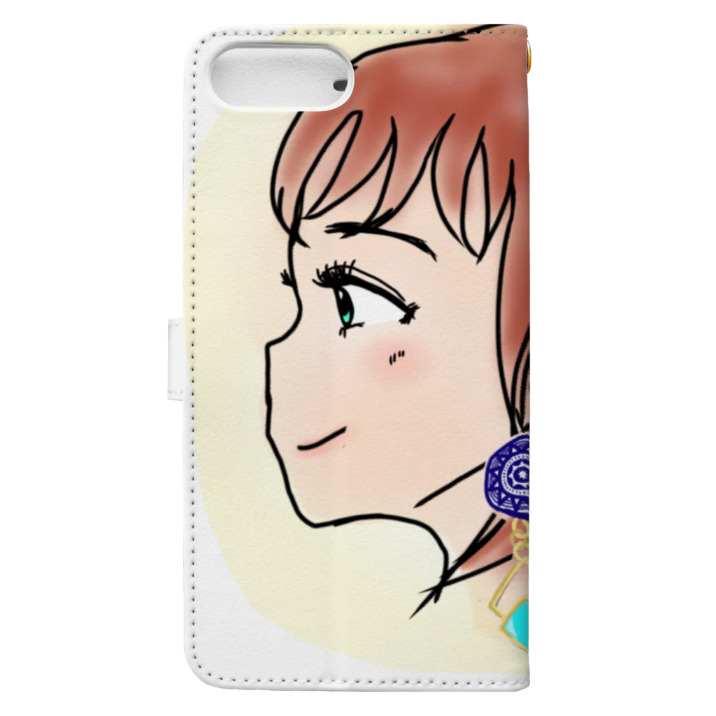 みつまめこshopのAre you excited? Book-Style Smartphone Case :back