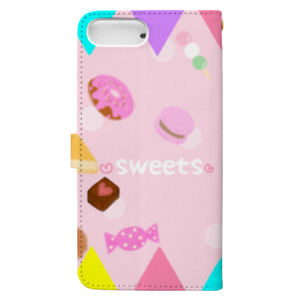 にゃんすでやんす。の❤️sweets❤️ 手帳型スマホケースの裏面