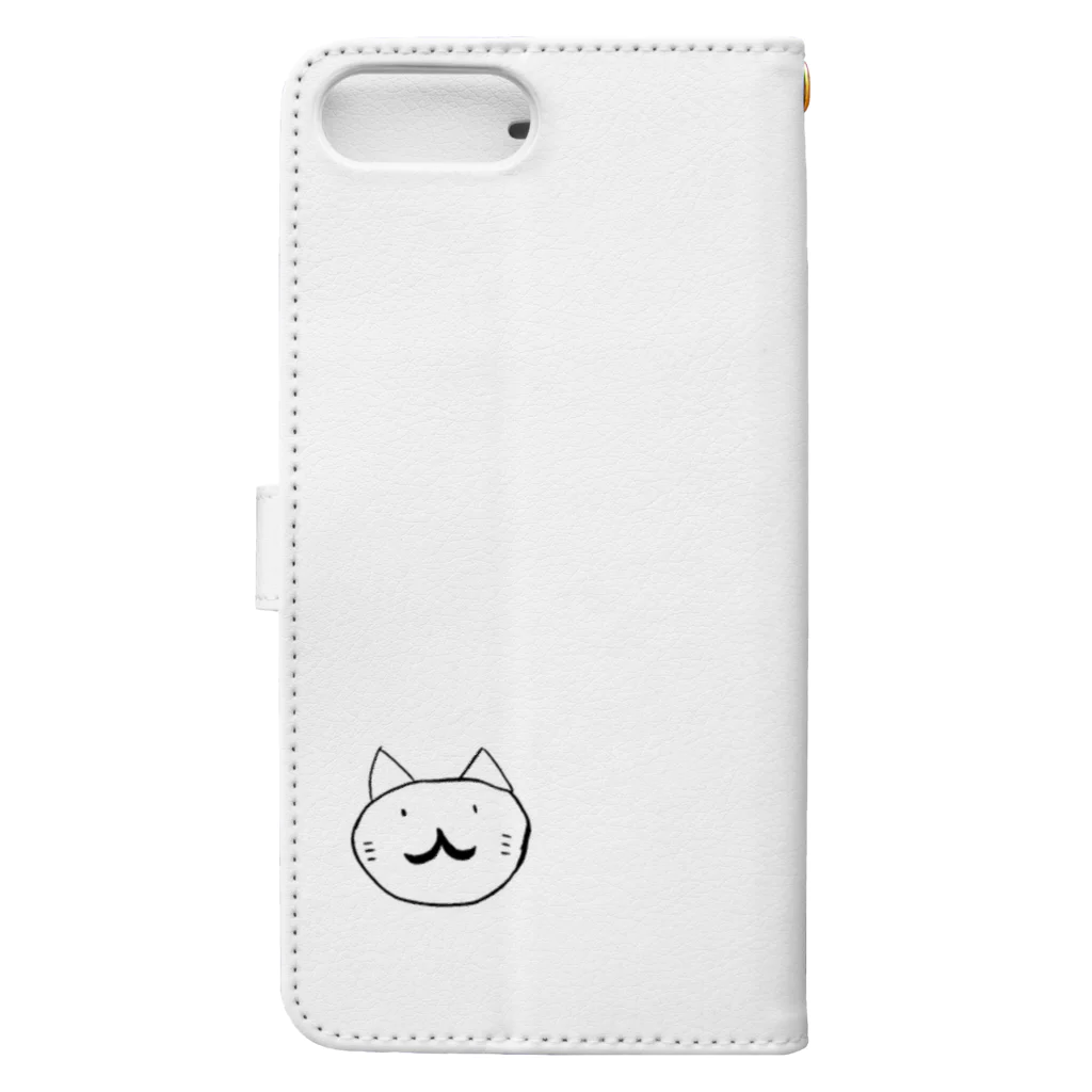 ChrisのHIGE猫 Book-Style Smartphone Case :back