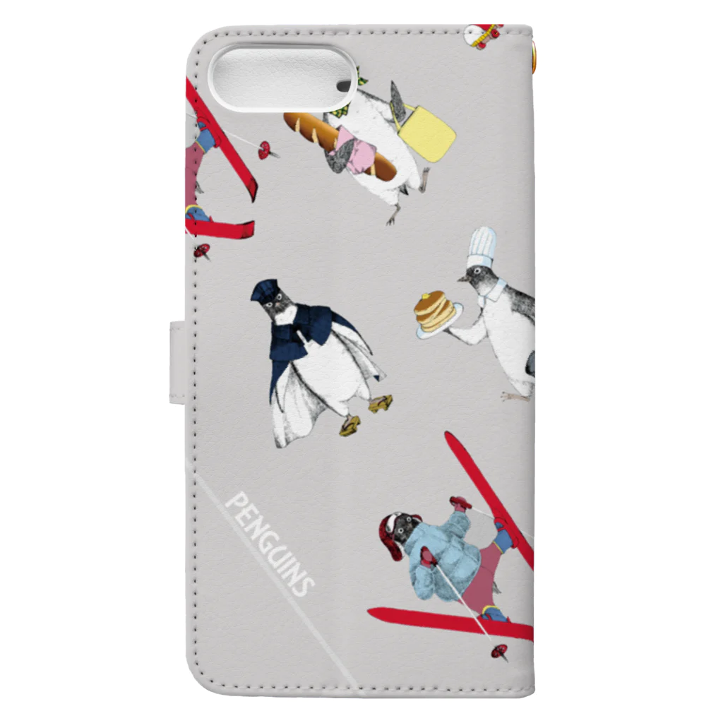 AMIT工房のたのしいペンギン Book-Style Smartphone Case :back