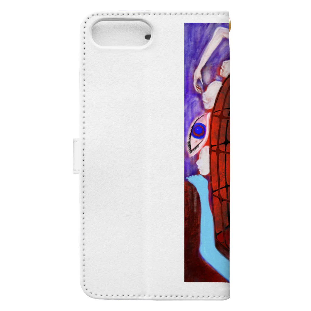 すぷー_SpooK† 絵の欠片の脳の鳥かご Book-Style Smartphone Case :back