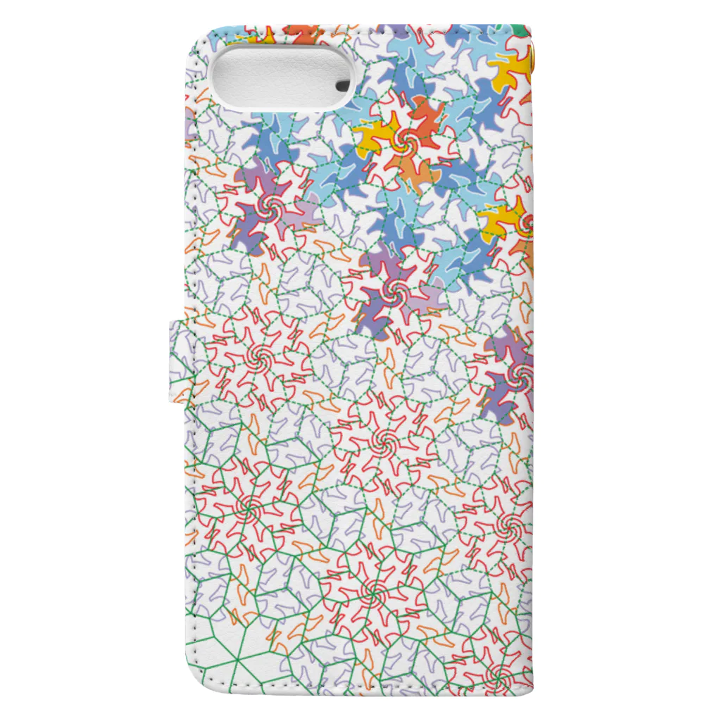 Ast TessellationのTHP-Cat-R1995-Met Book-Style Smartphone Case :back