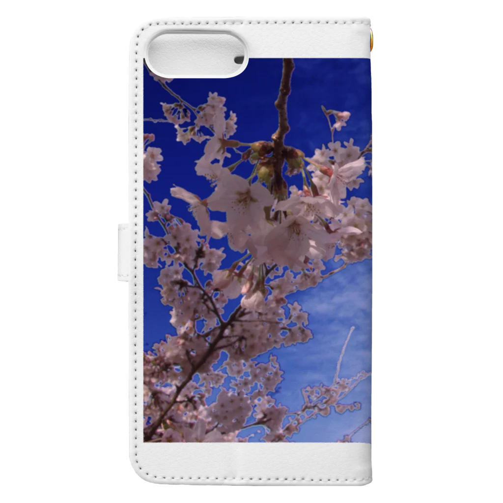 hiroki-naraの桜　サクラ　cherry blossom DATA_P_093 Book-Style Smartphone Case :back