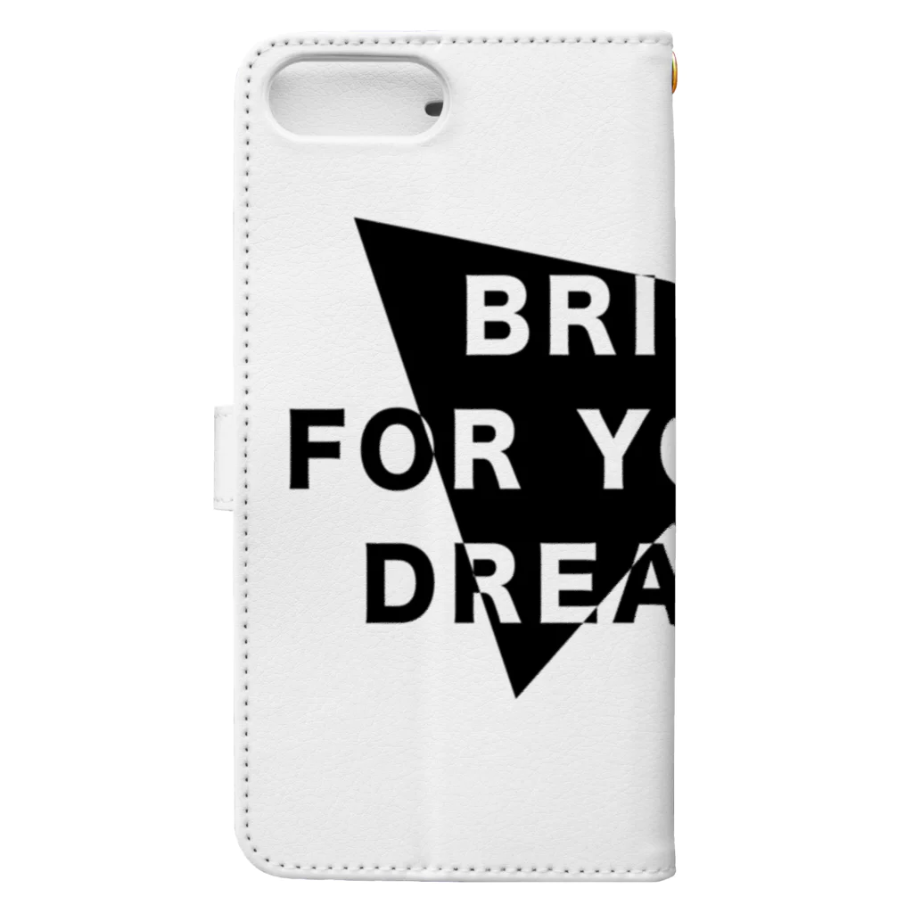 D-BRIDGEのB-F-D▶︎white Book-Style Smartphone Case :back