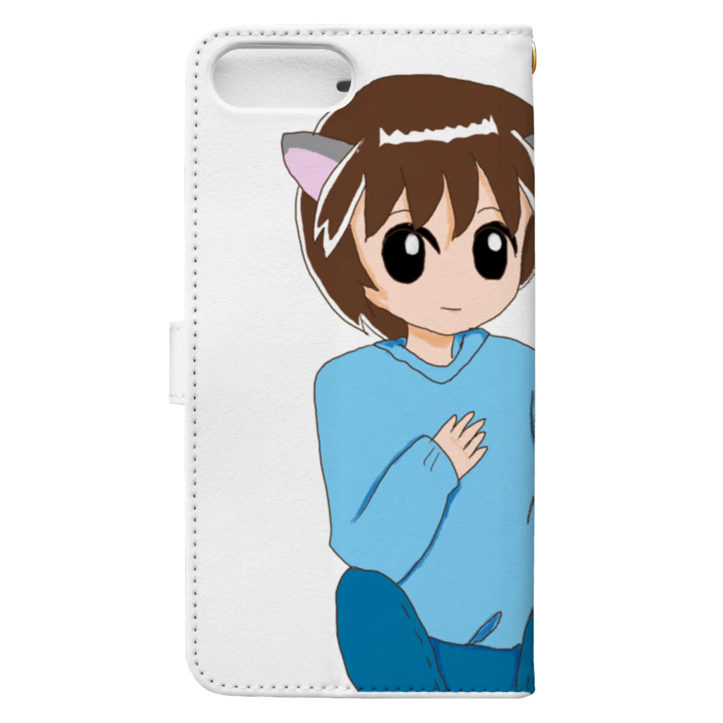 Neroliの猫耳カップル Book-Style Smartphone Case :back