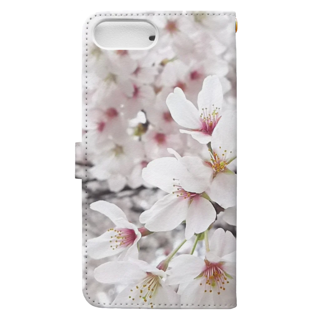 しろはなだの桜花 Book-Style Smartphone Case :back