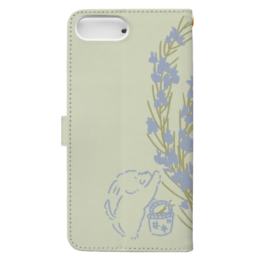 ととめめ/ totomemeのととめめ本日のお花：4月28日 Book-Style Smartphone Case :back