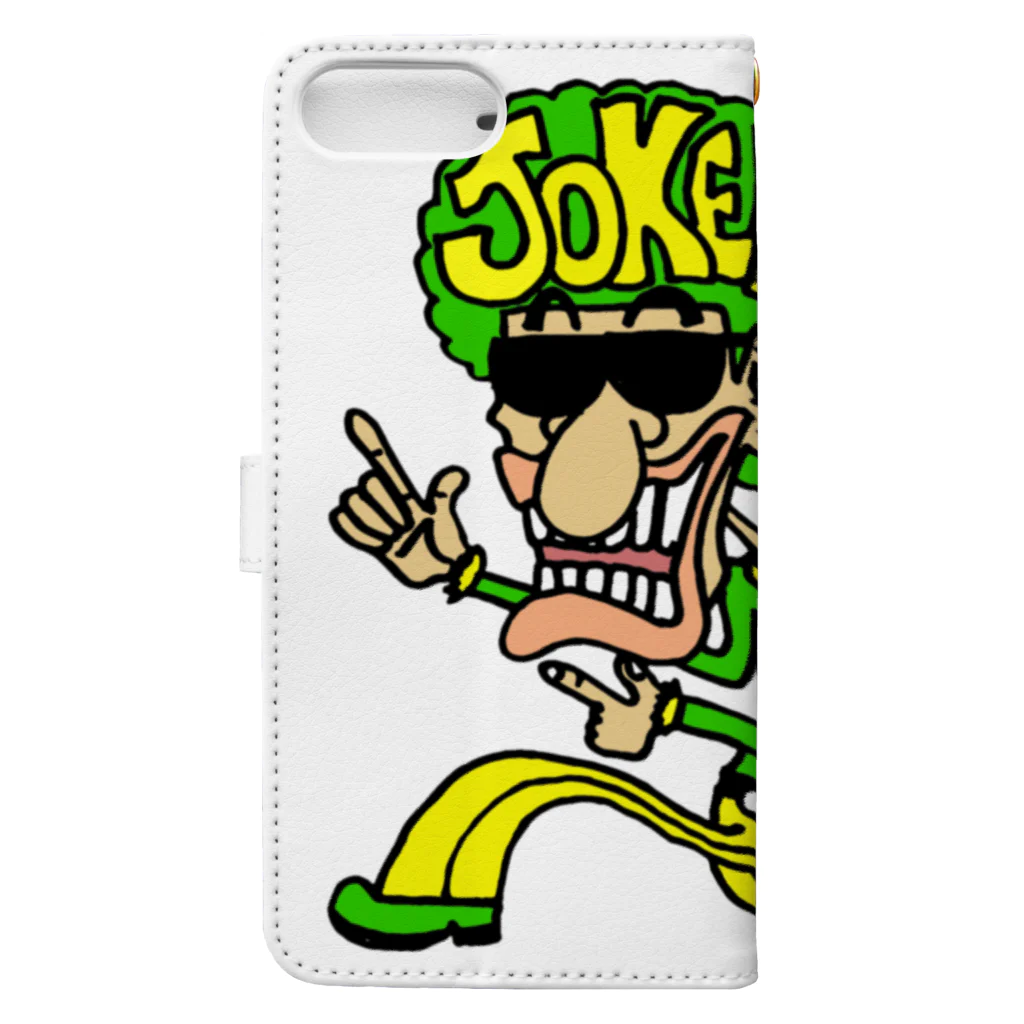 JOKERのアフロキング Book-Style Smartphone Case :back