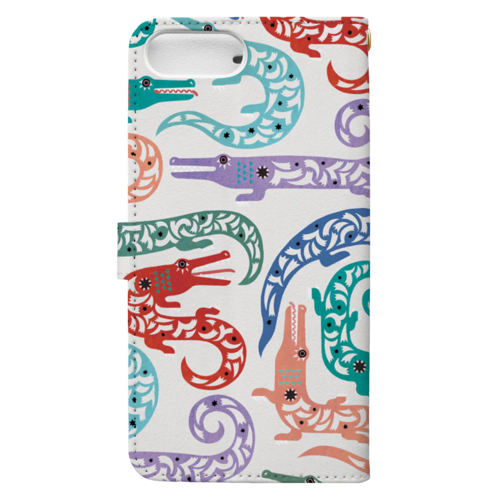 riya のWANI手帳 Book-Style Smartphone Case :back