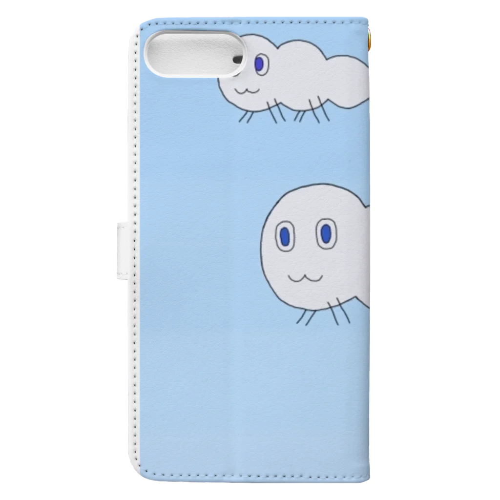 かみゆい絵描工房（旧・最乃果屋）のくもさん Book-Style Smartphone Case :back