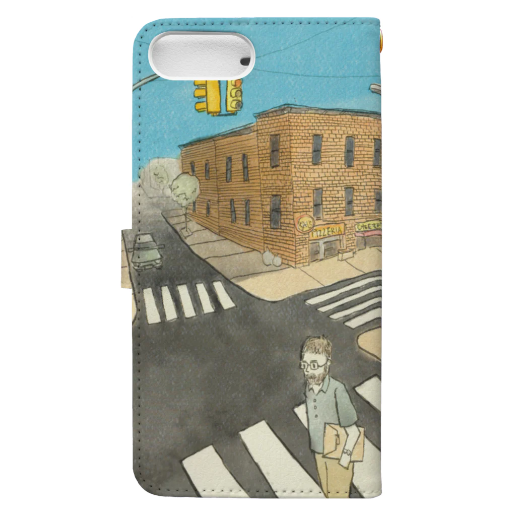 EMK SHOPSITE のBROOKLYN [colored] Book-Style Smartphone Case :back