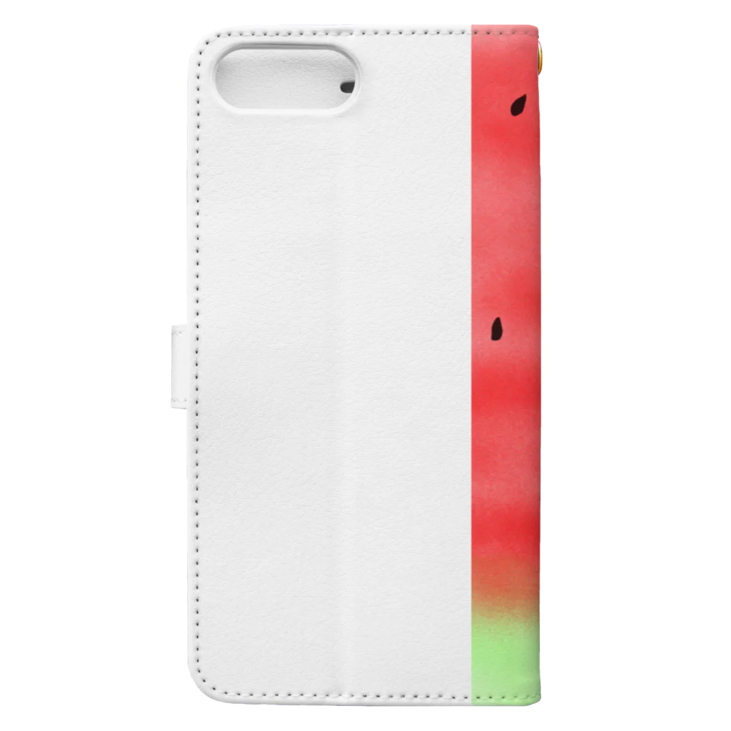 OYAMADAY CHANNELの夏スイカ Book-Style Smartphone Case :back