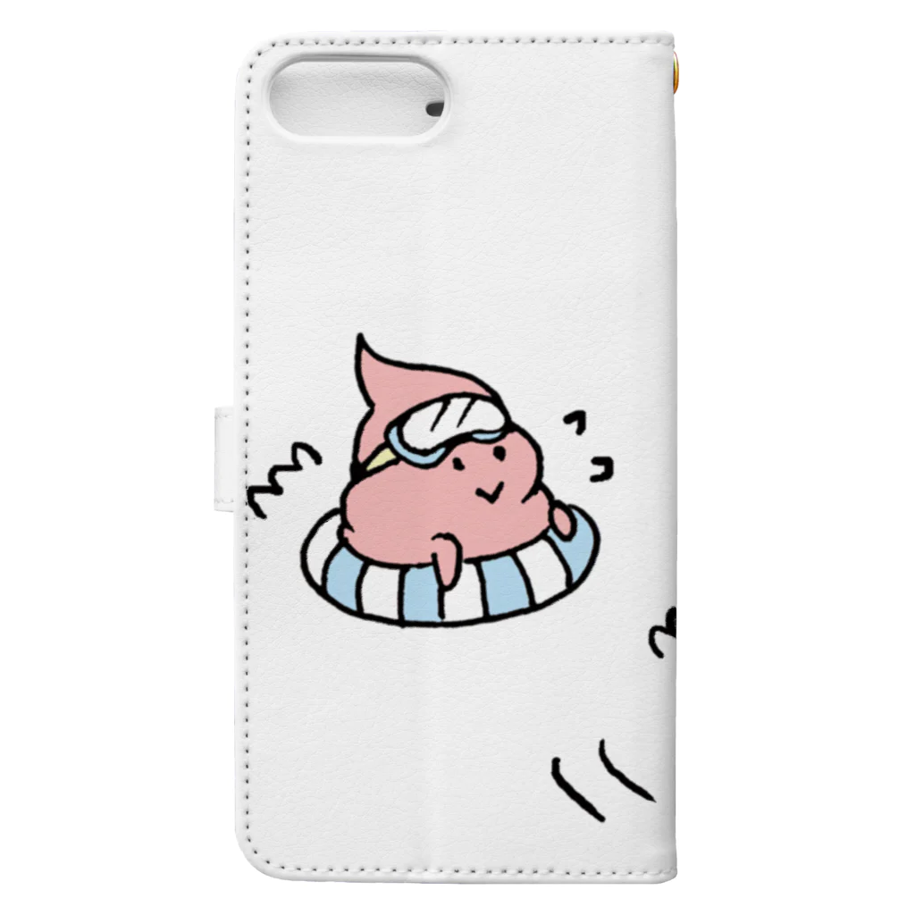 segasworksのUNCHIKUN(水遊び） Book-Style Smartphone Case :back