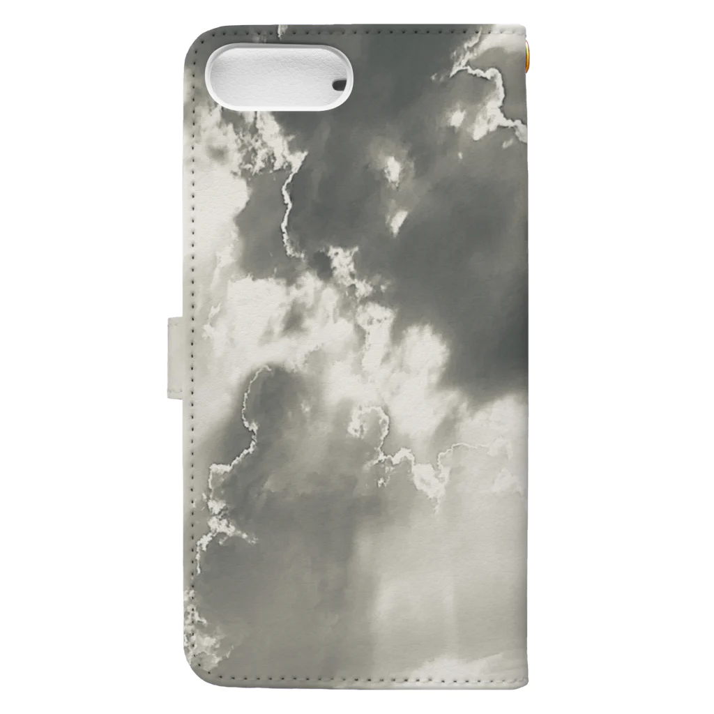 🐠の雨が上がった空 Book-Style Smartphone Case :back