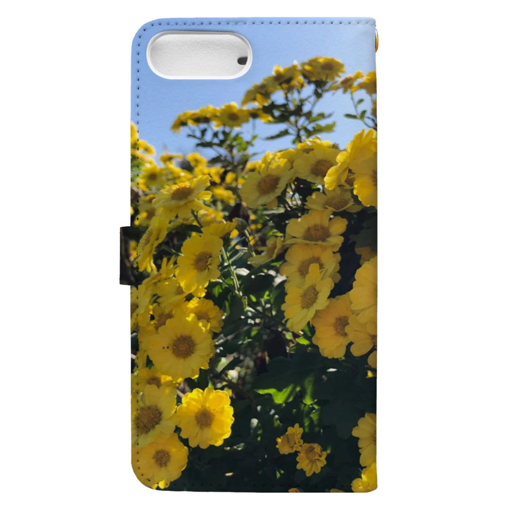 KAB.グッズショップの夏の花 Book-Style Smartphone Case :back