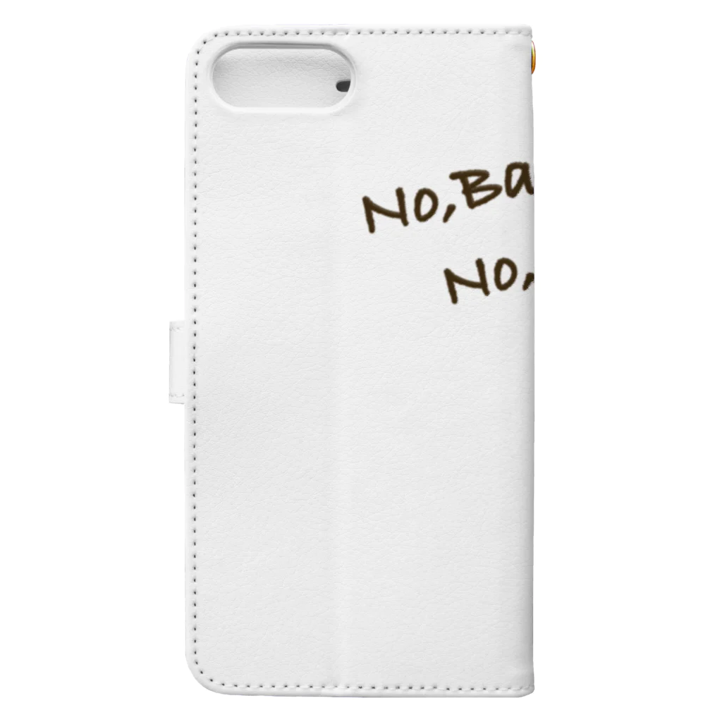 童画家 ☆たまてばこ主宰＊TomyのNo,Badminton! No,Life!! Book-Style Smartphone Case :back