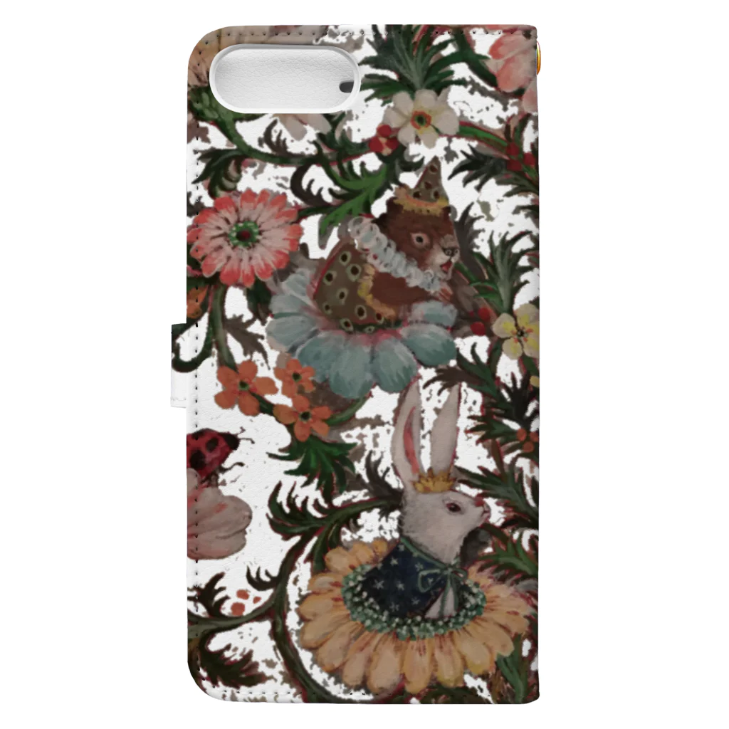 ヤマネコ。の部屋のfloral alchemy Book-Style Smartphone Case :back