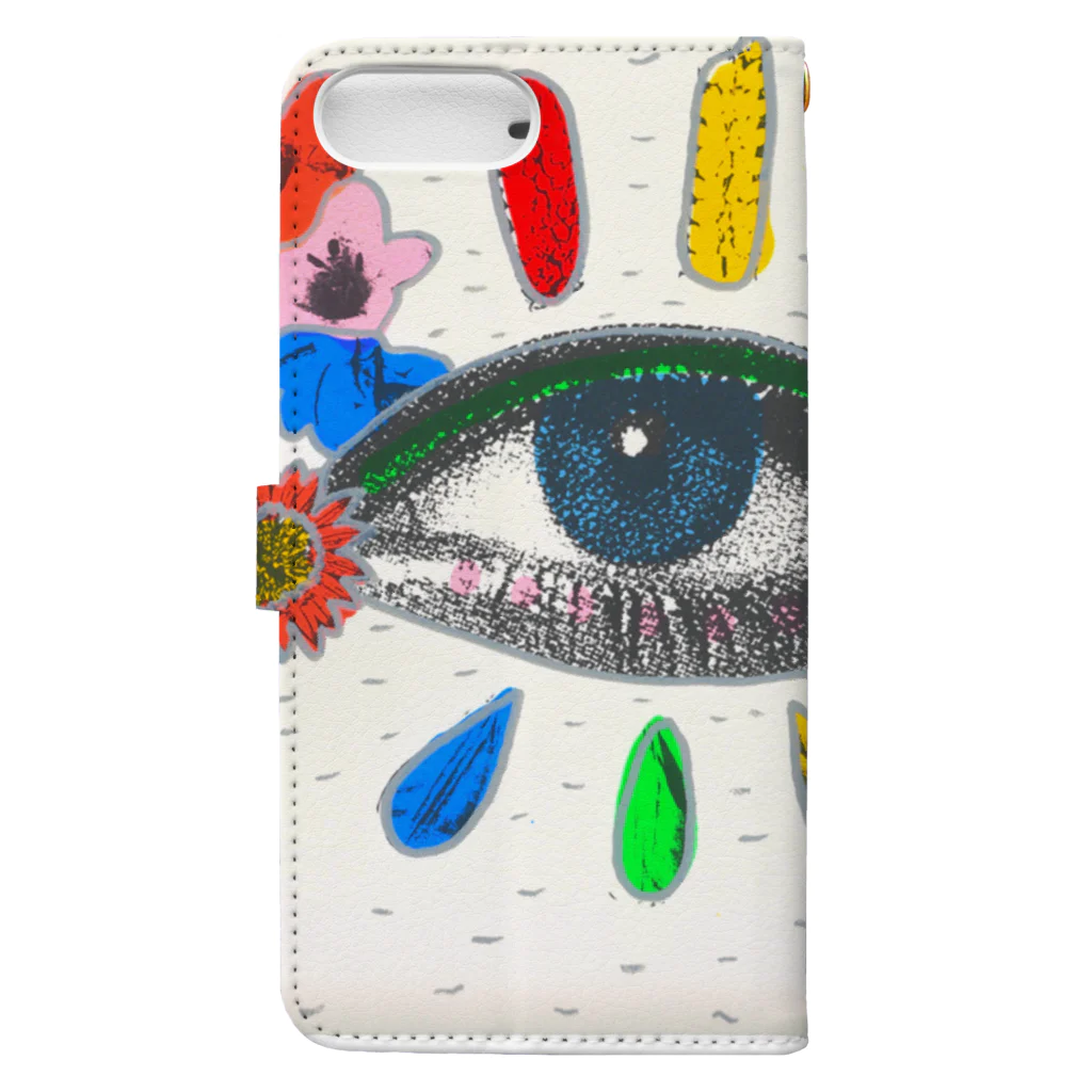 Marino Hata (de mali)のFlower in your eye Book-Style Smartphone Case :back