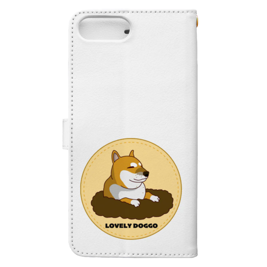 穴掘り犬こむぎさんの穴掘り犬こむぎさん２ Book-Style Smartphone Case :back