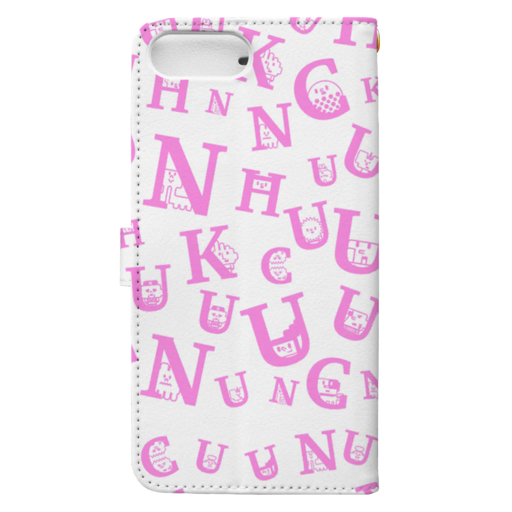 uchukunのUCHU FONTGRAM Book-Style Smartphone Case :back