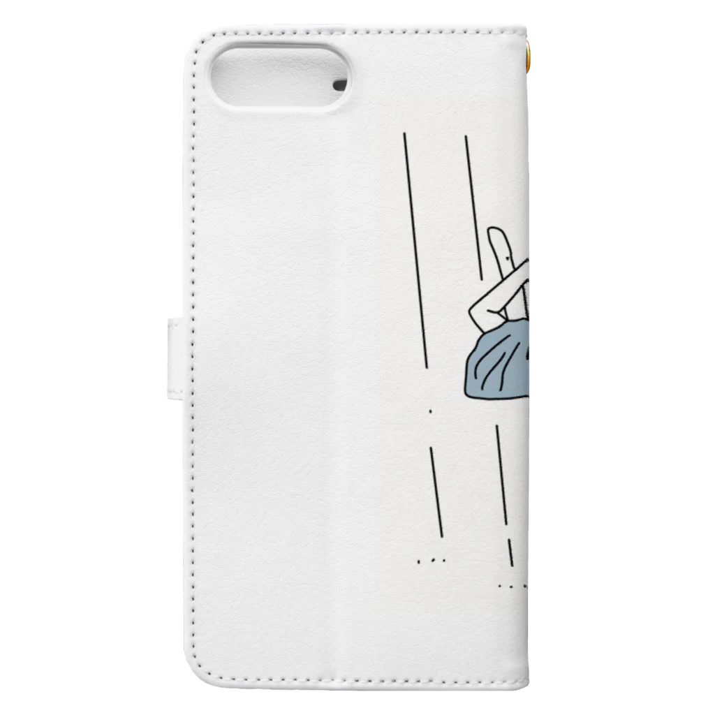 HM OFFICIAL GOODS SHOPのHM Rain OFFICIAL GOODS Book-Style Smartphone Case :back