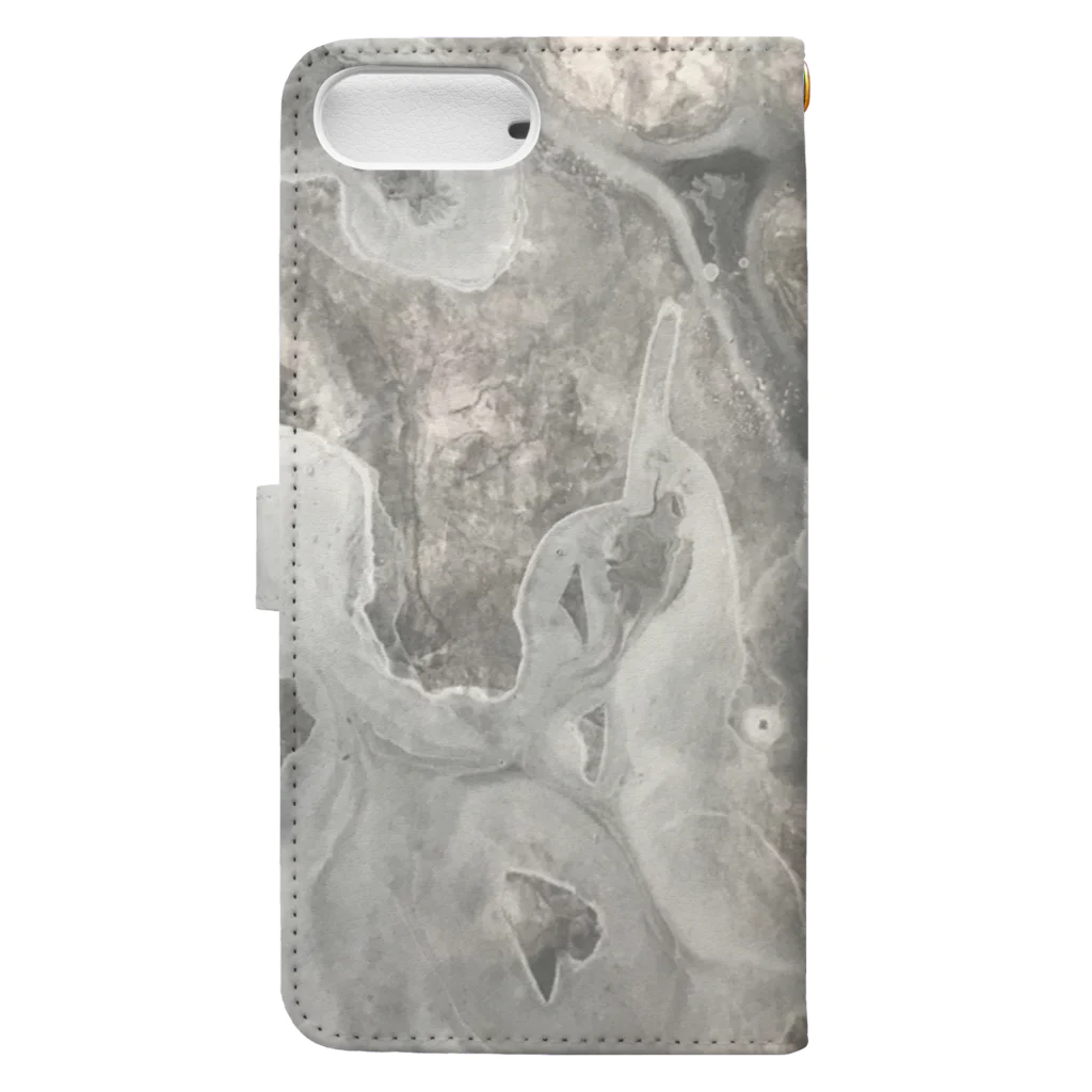 ETTAのsick marble Book-Style Smartphone Case :back