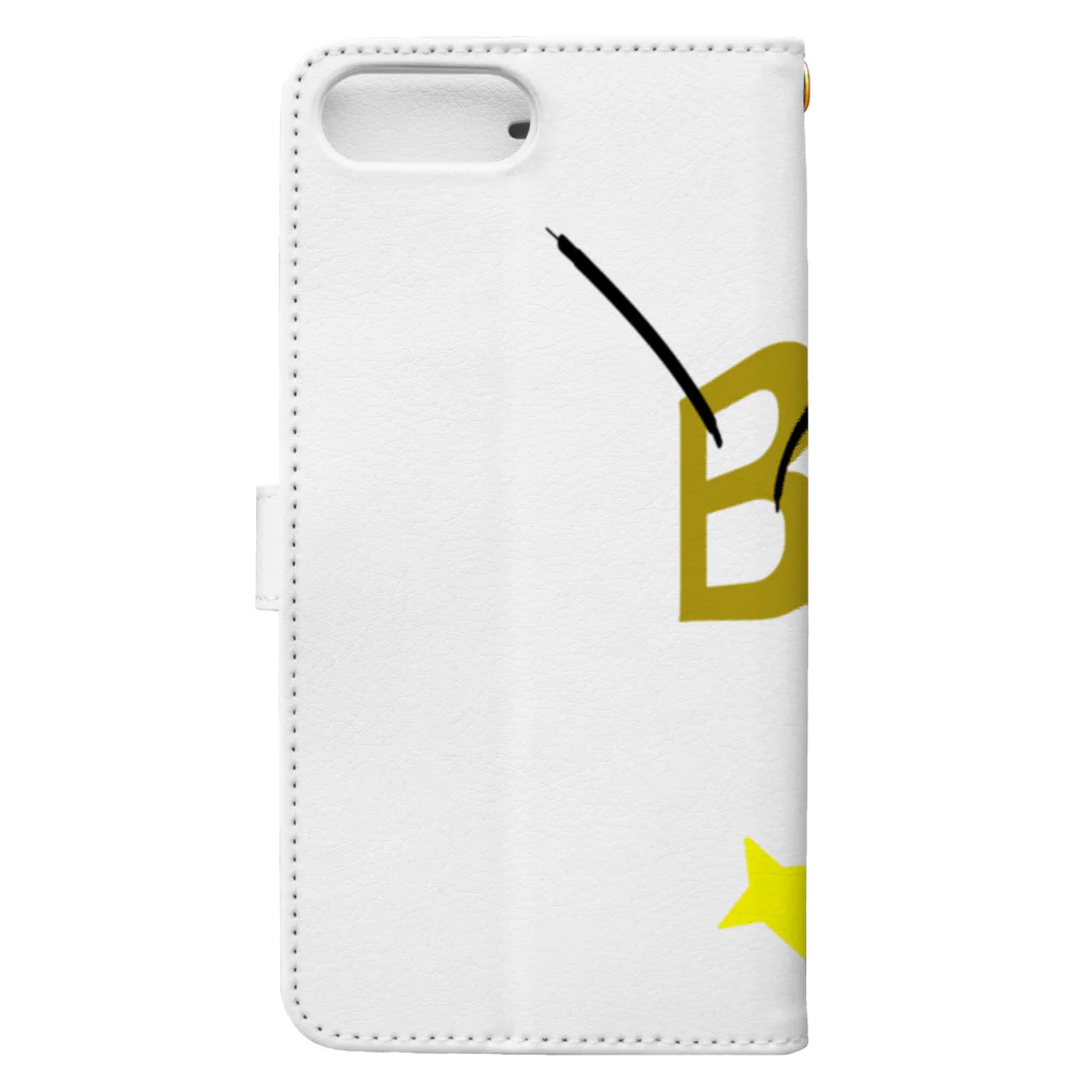 ハーフなお店のBee(蜂) Book-Style Smartphone Case :back