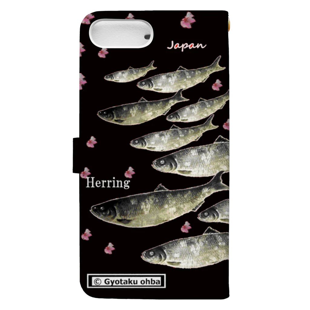 G-HERRINGのHERRING 羽幌（鰊；ニシン）あらゆる生命たちへ感謝をささげます。※価格は予告なく改定される場合がございます。 手帳型スマホケースの裏面