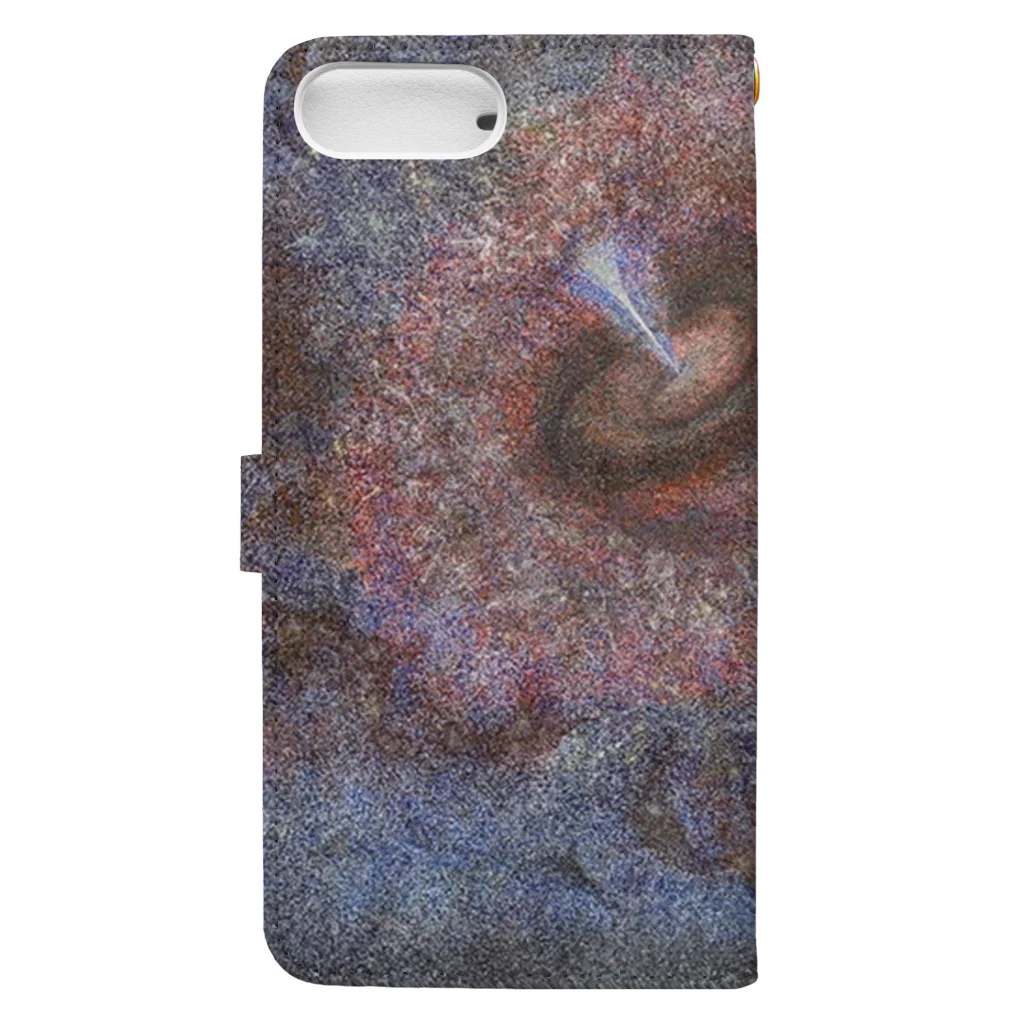 宇宙点描画~水華~のcosmic 073 Book-Style Smartphone Case :back