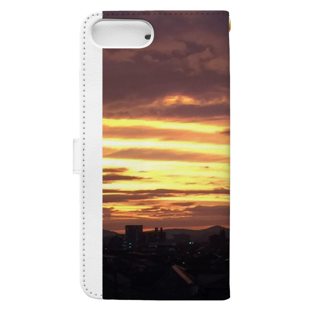 Nao Sakamoto Abeの情熱&black sunset  Book-Style Smartphone Case :back