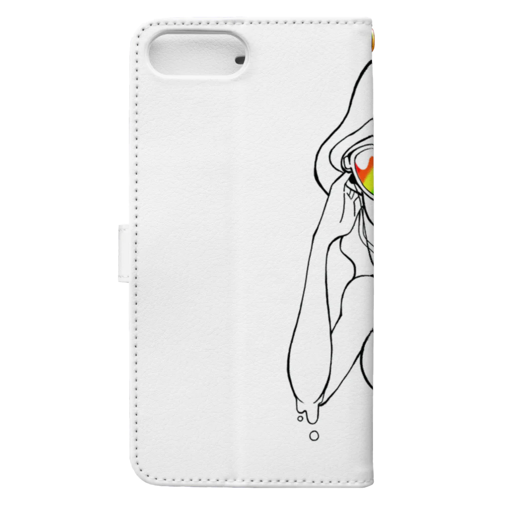 mi. @LINEスタンプ販売中！のsexy girl（ポップ） Book-Style Smartphone Case :back