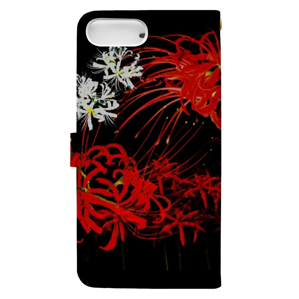 SHOP 318の彼岸花 Book-Style Smartphone Case :back