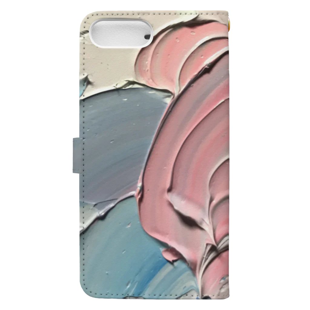 Yoshiki house 岡村芳樹のparrot shells sea Book-Style Smartphone Case :back