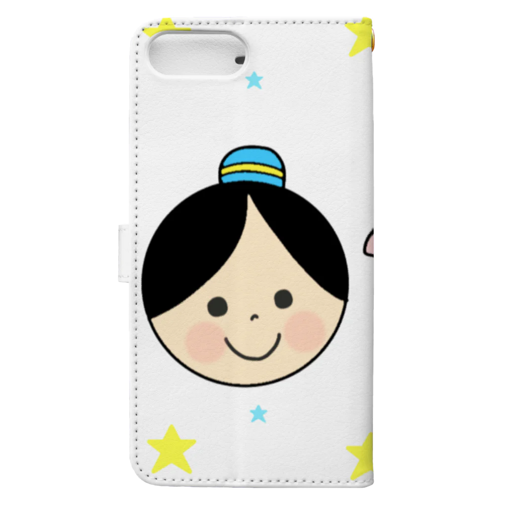 YuuのYuuオリジナルイラスト27 彦星と織姫 Book-Style Smartphone Case :back