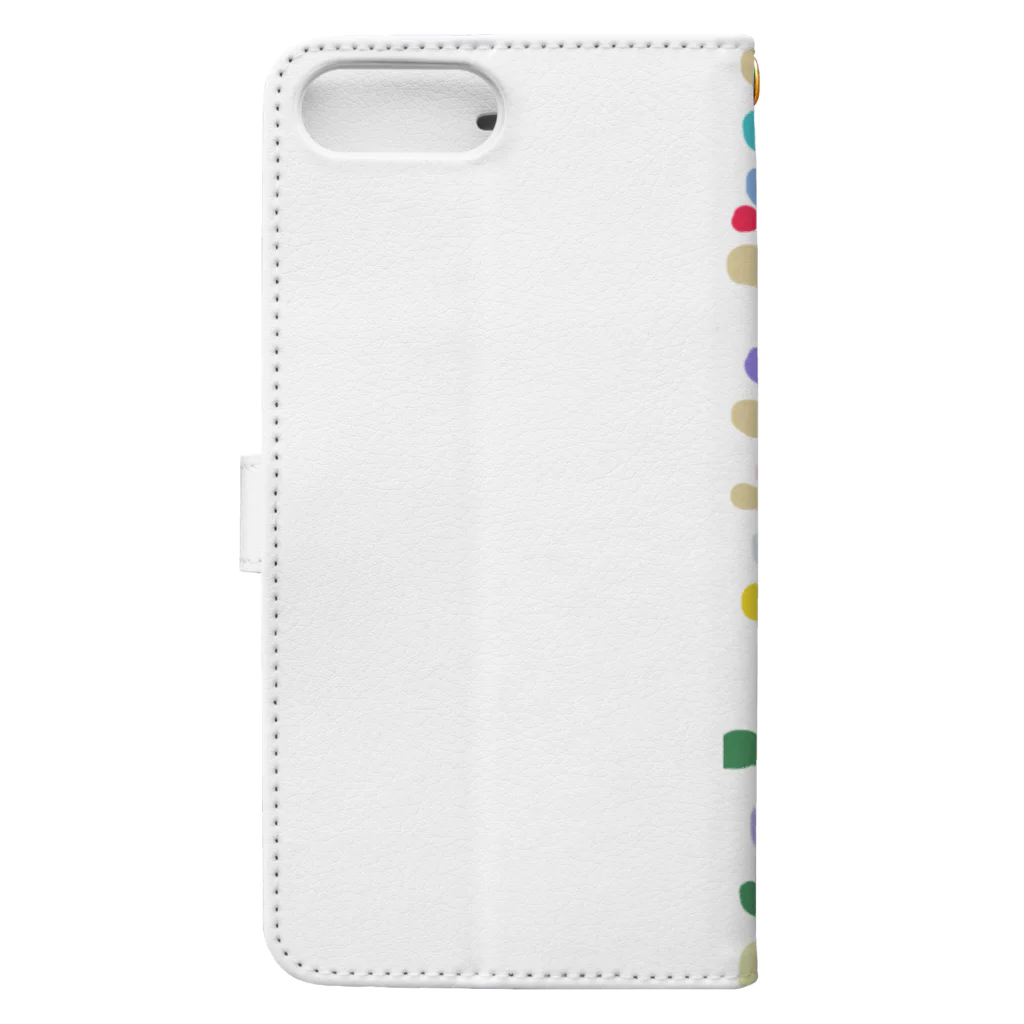 Cyobi の店のcolorful6-2 Book-Style Smartphone Case :back