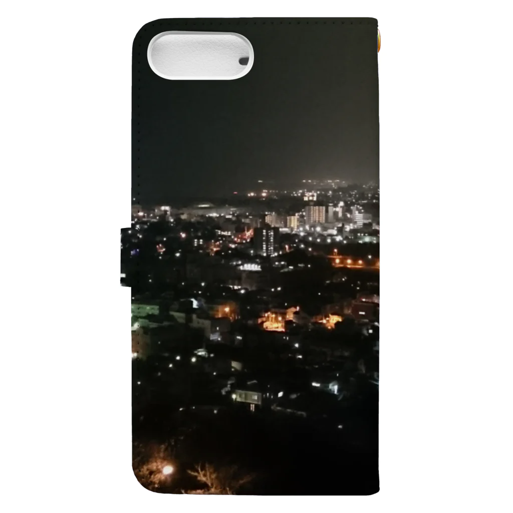 でおきしりぼ子の実験室のNight Scape Book-Style Smartphone Case :back