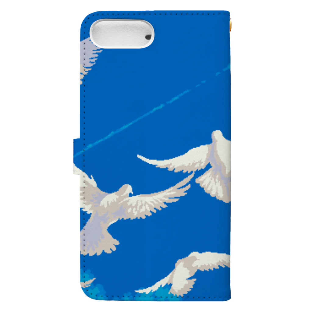 どっと屋のPigeons and contrails Book-Style Smartphone Case :back