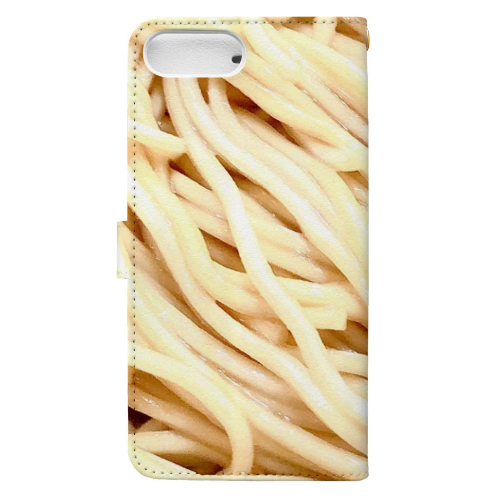 miaulementの麺！ Book-Style Smartphone Case :back