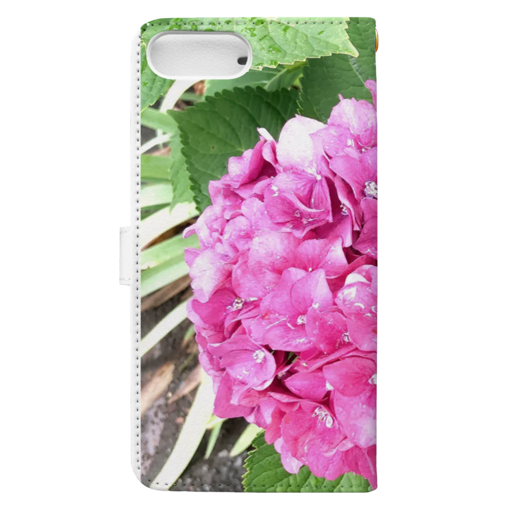 フラワーライフ💐🌹の紫陽花✨ Book-Style Smartphone Case :back